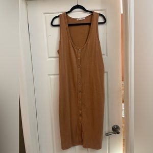 Gia Long Vest. Free people dress or vest. Worn once. Amber Wave color. Xl
